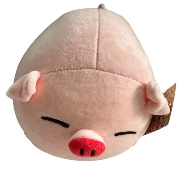 Quirky Plump Sleepy Pig Plush Stuffed Animal (JHWH) Japanese Plushie - Picture 7 of 7